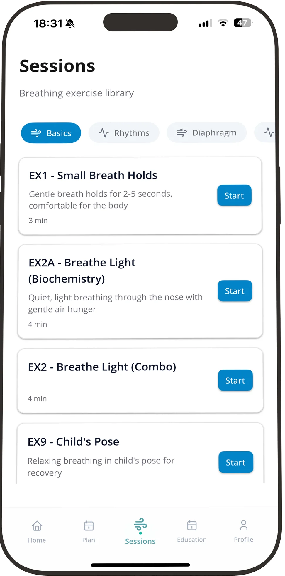 MyBreath stats