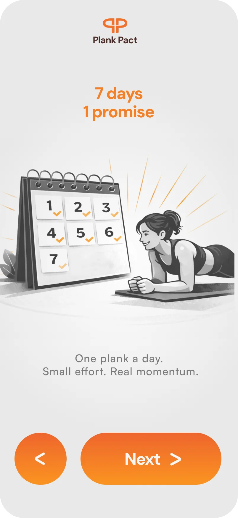 PlankPact app screen 2